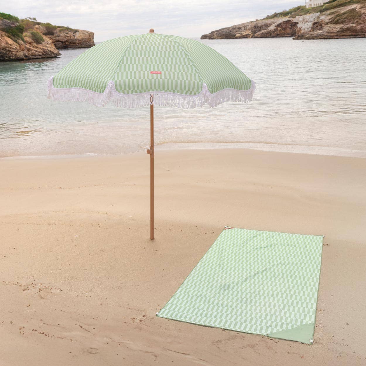 Green-striped umbrella