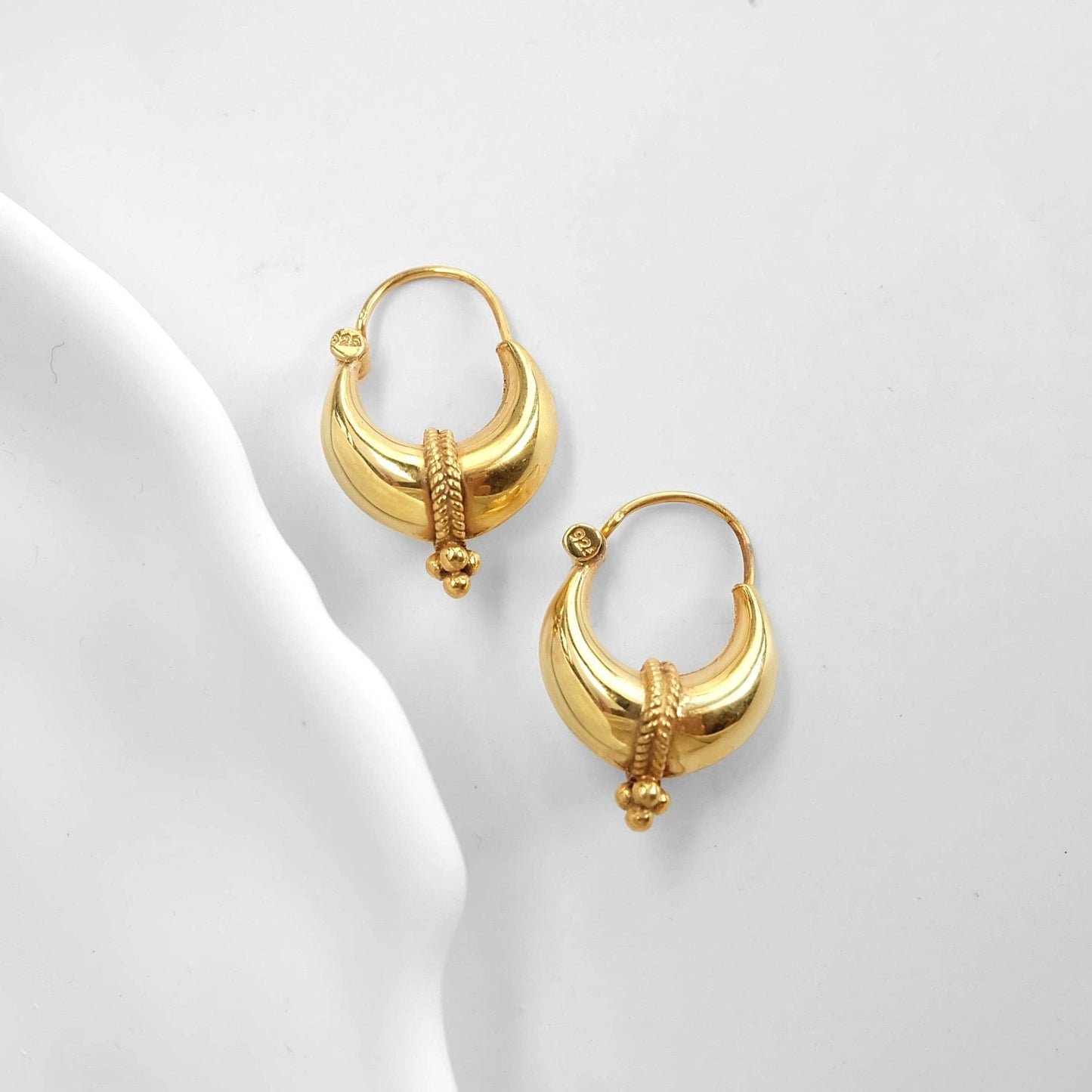 Kerala Vermeil Hoop Earrings