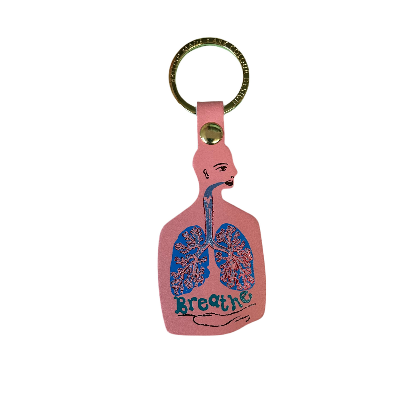 Breathe key fob pale pink