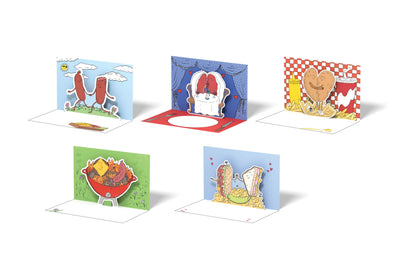 Meat Cute - 10 Pop-Up Notecards and Envelopes (Notecards/Writing Paper)