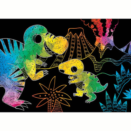 Mini Scratch Book Dinosaurs