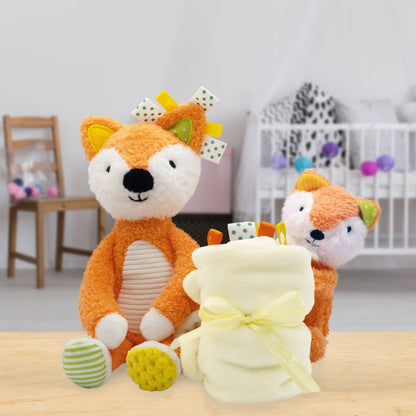 Sensory Snuggables My First Sensory Fox and Blankie Gift Set