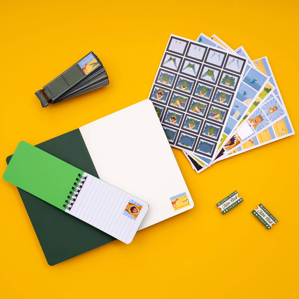 Dynamic Dinosaurs Flip Book Animation Kit