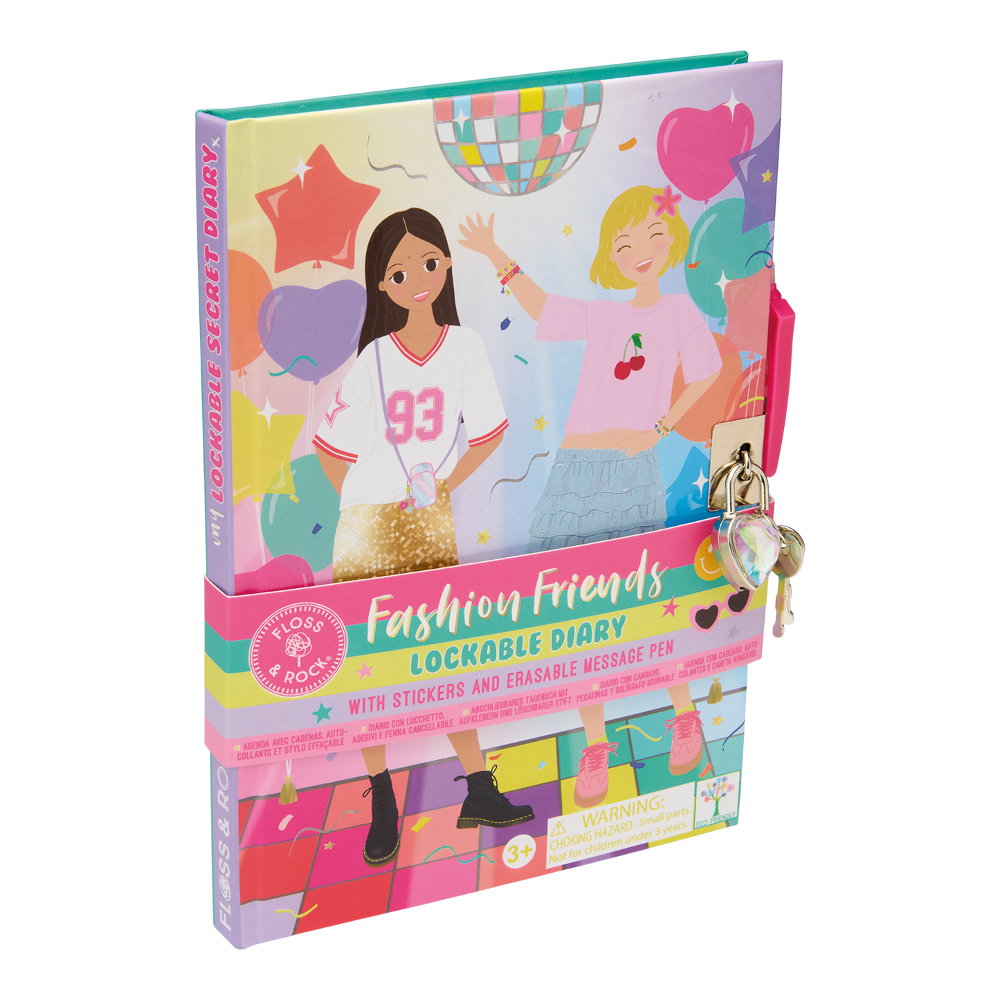 Fashion Friends Lockable Diary  ( 3 designs, 2 of each )