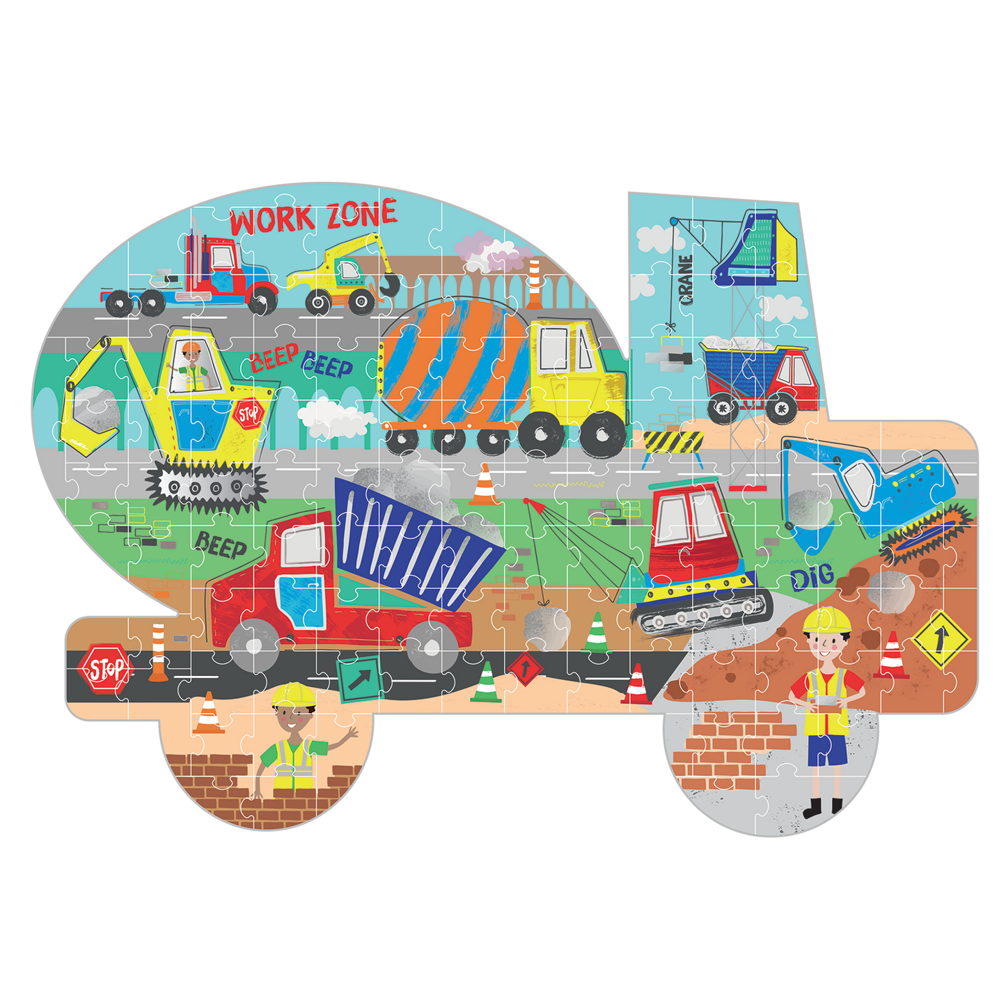 Construction 120pc Shaped Puzzle
