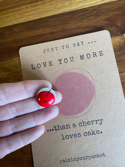 Love you more collection-  Cherry - food charm 
