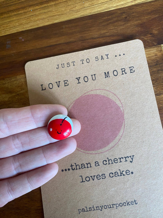 Love you more collection-  Cherry - food charm 
