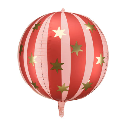 Partydeco Red Starry Ball Foil Balloon –  75 cm