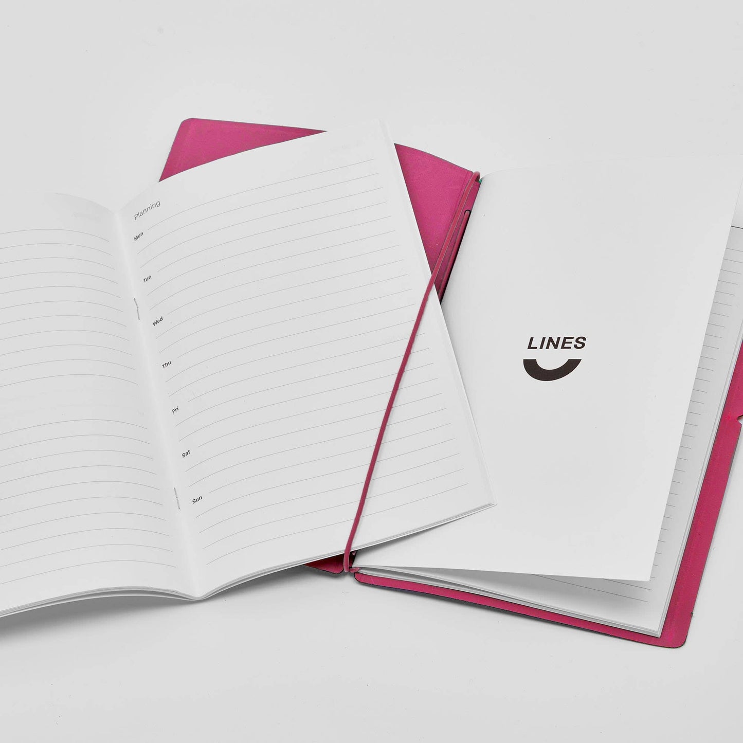 Planner/Journal Recycled Leather Refillable - Pink