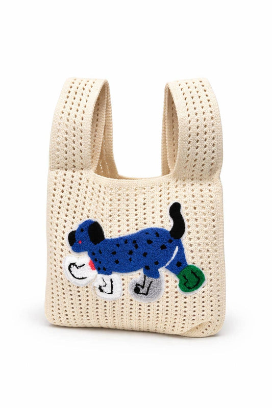 Rain Boots Puppy - Knitted bag