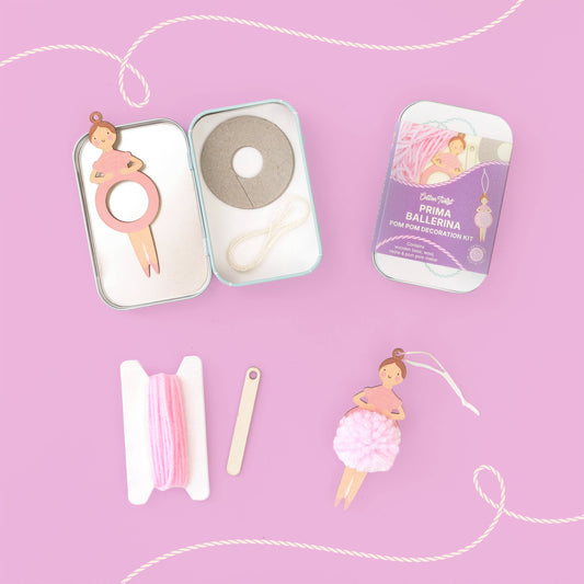 Make Your Own Pom Pom Ballerina Decoration Kit