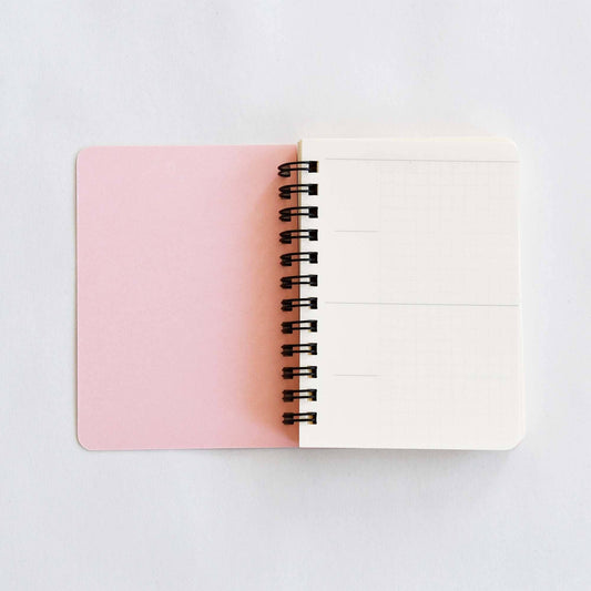 [LIFE] Free Diary “FREE DAYS” B7 Notebook - Momo Peach Pink