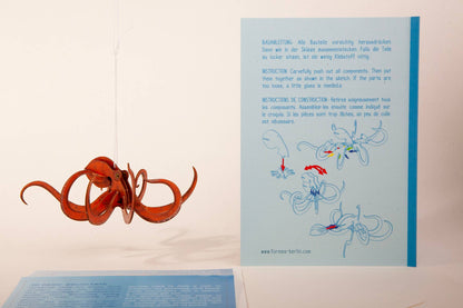 3D Puzzle Wooden Octopus greeting Card Octopus