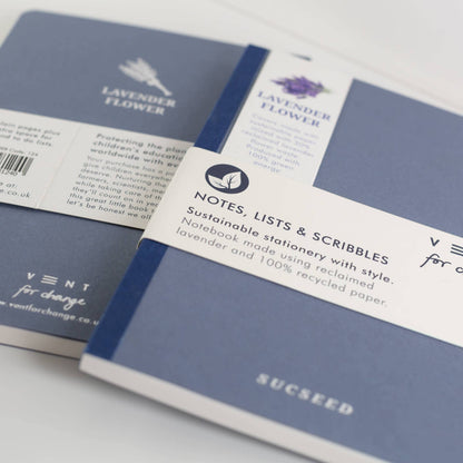 Notebook A5 Recycled - Made with Lavender - Sucseed