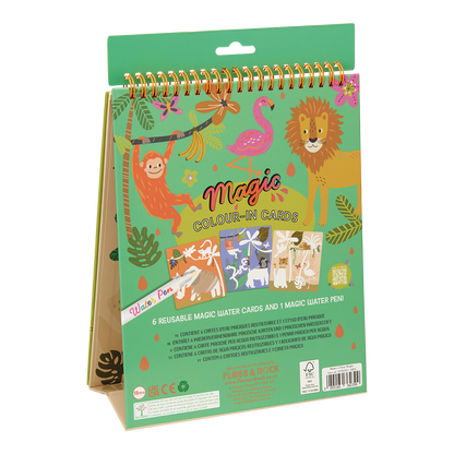 Magic Color Changing Watercard Easel and Pen - Jungle