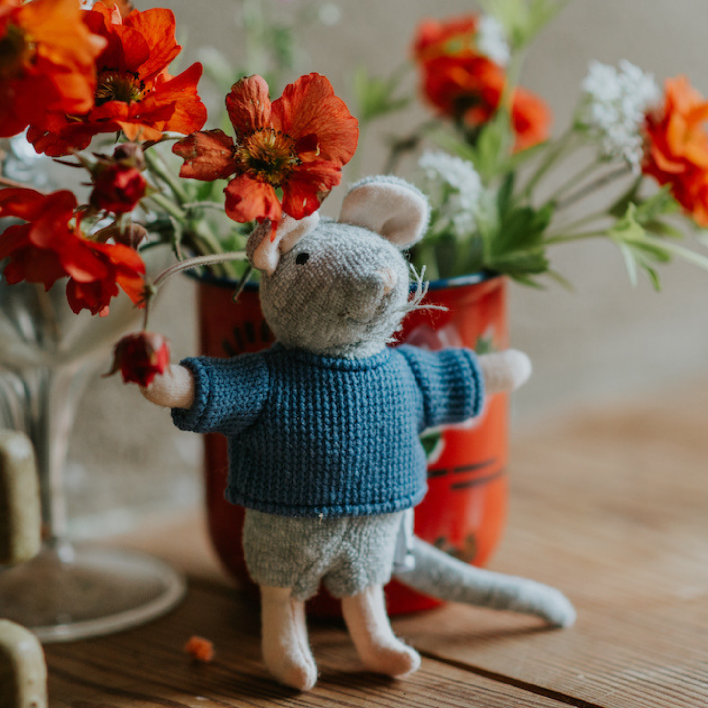 Kids Plush Toy - Mouse Sam (12cm)