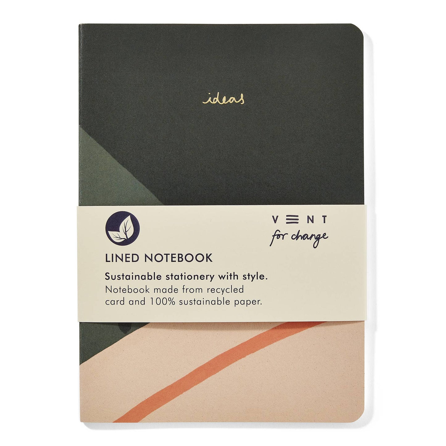 Notebook A5 Recycled & Sustainable Lined Paper Ideas - Green