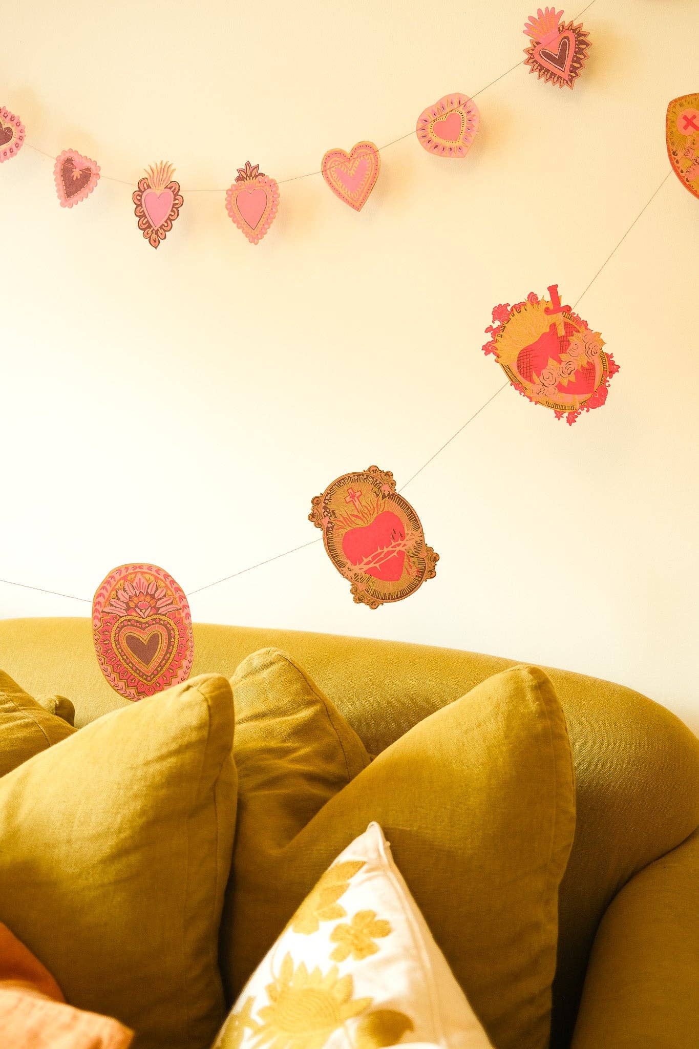Saint Valentine Sewn Garland