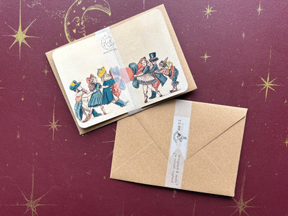 Vintage Christmas Cracker Card “Nutcracker” , Hand Illustrated Card by UK artist Manymoon Fables