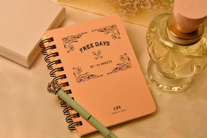 [LIFE] Free Diary “FREE DAYS” B7 Notebook - Momo Peach Pink