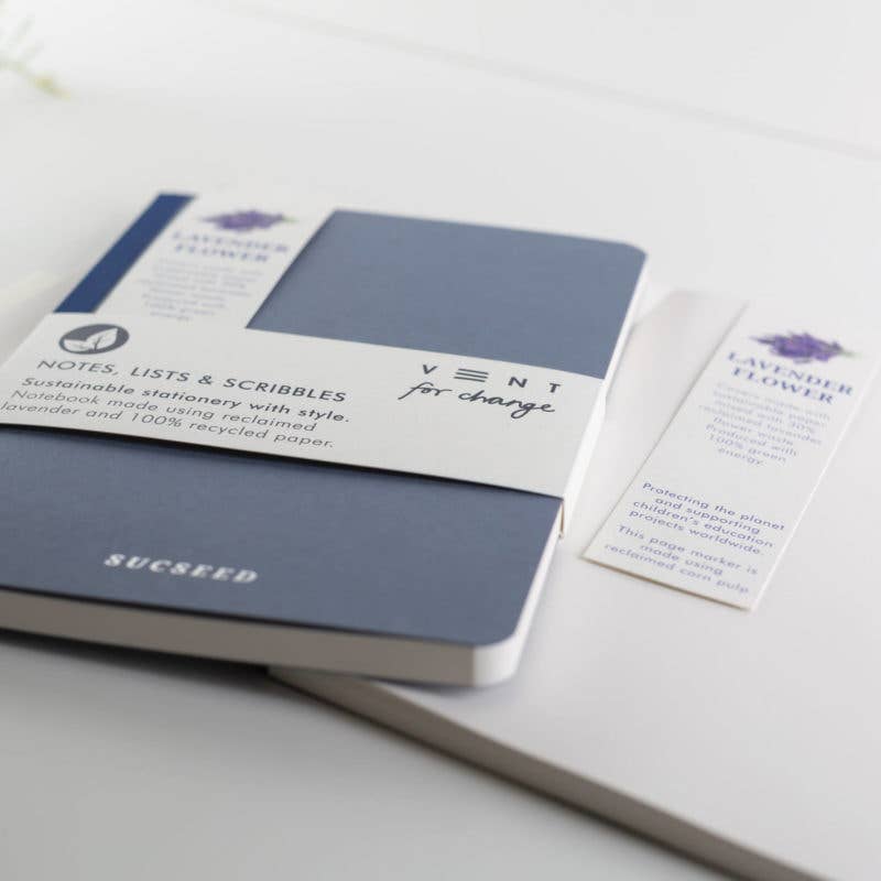 Notebook A5 Recycled - Made with Lavender - Sucseed