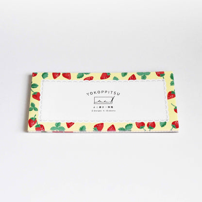 [Wa-life] YOKOPPITSU Japanese Paper Letter Book - Strawberry