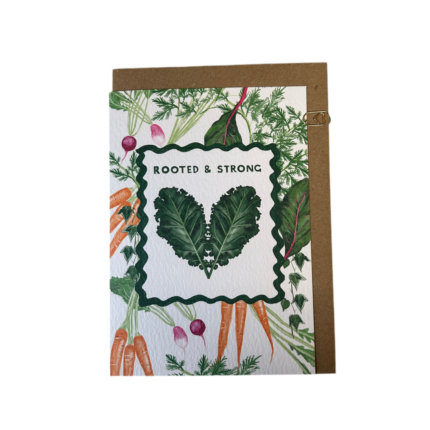 Rooted and strong kale card