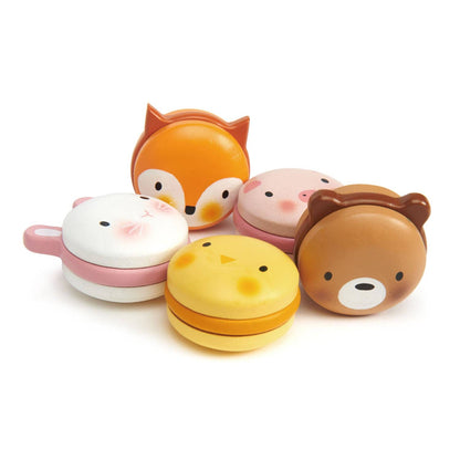 Wooden Pretend Play Tea Party Macarons