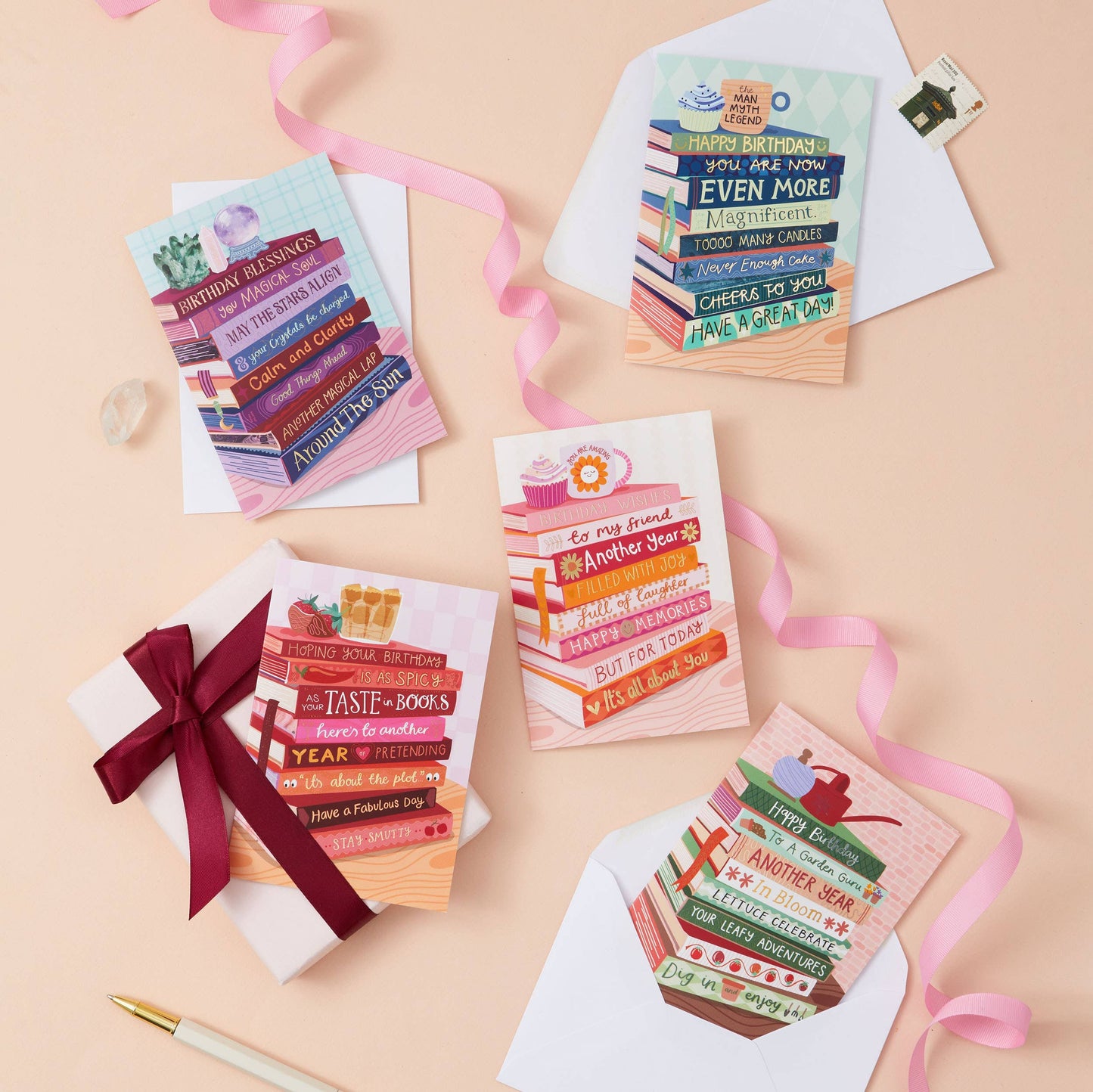 Happy Birthday Garden Guru - Foiled Bookish Birthday Card