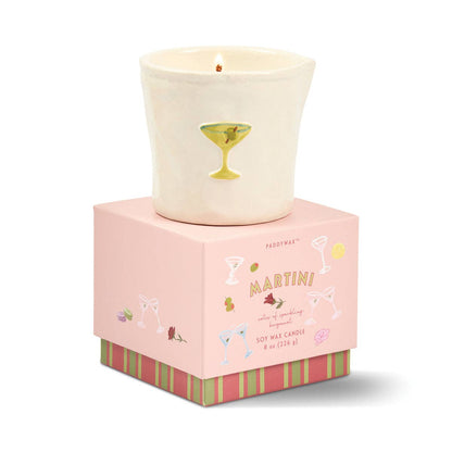 Paddywax Bistro 8oz/226g Martini Ceramic Candle - Lemon & Violet