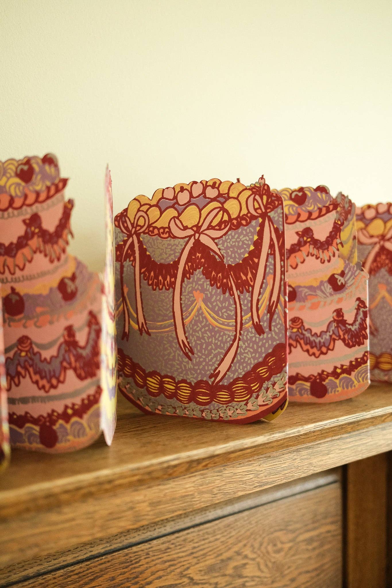 Birthday Cake Concertina Garland