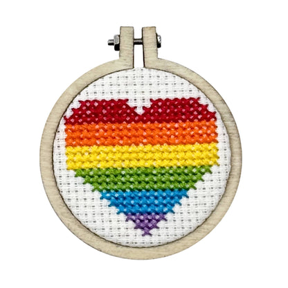 No Labels, Just Love Mini Matchbox Cross Stitch Kit