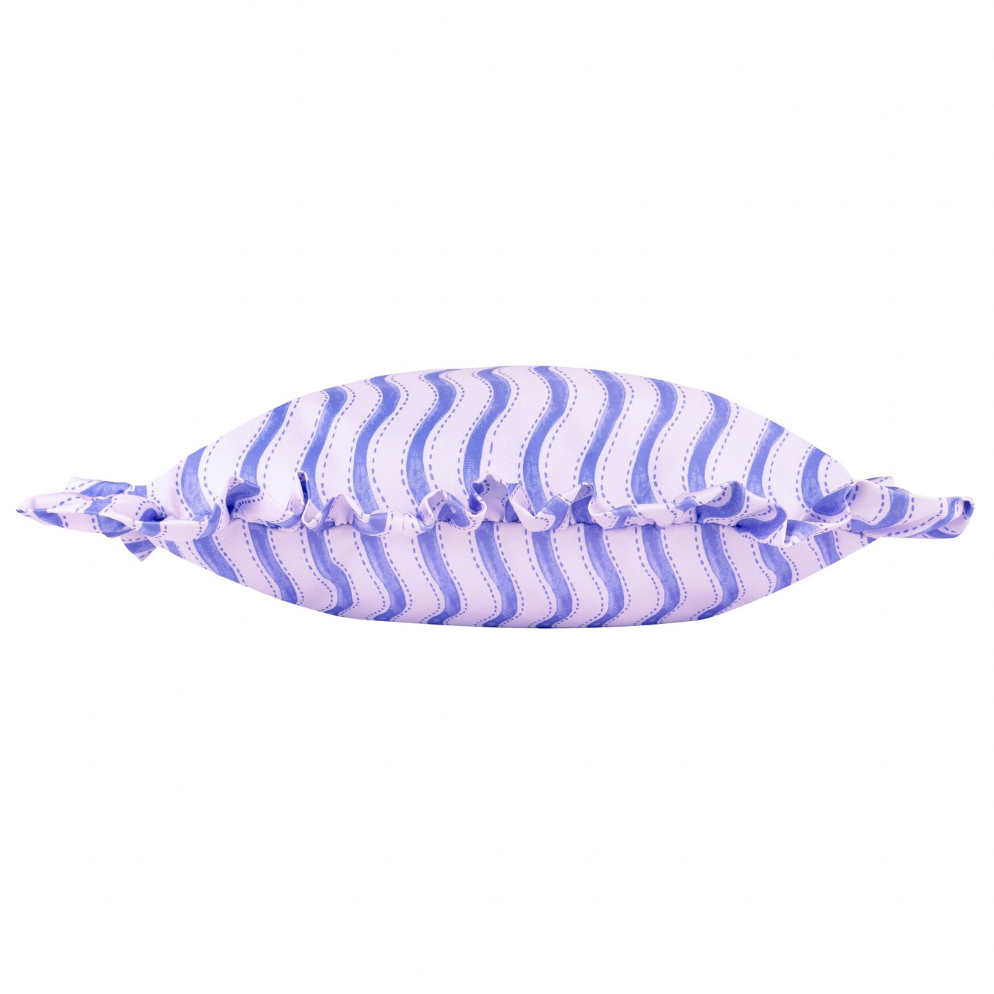 Summer Solstice Wiggly Stripe Outdoor Cushion Cobalt