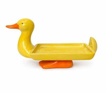 Yellow Duck Ceramic Soap Dish