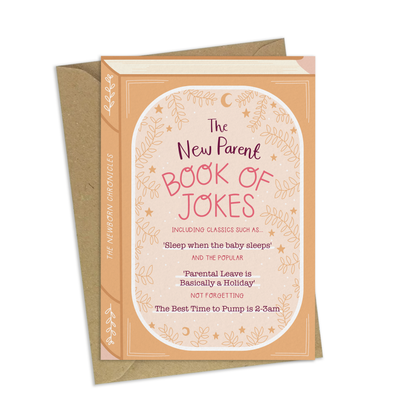 New Parent Book of Jokes – Luxury Baby Book Greeting Card