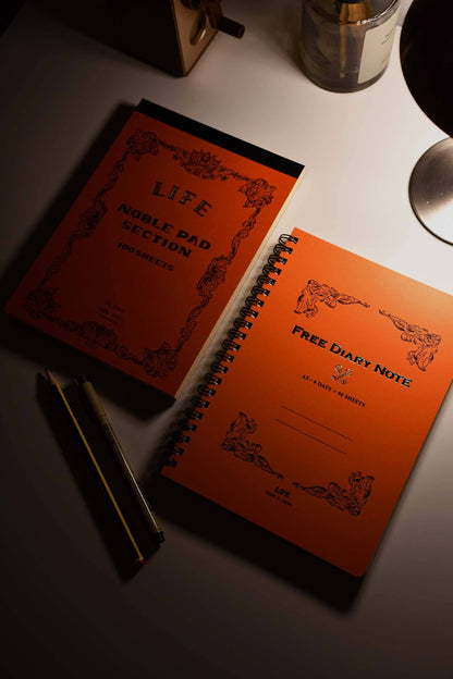 [LIFE] A5 Free Diary Lined Notebook - Orange