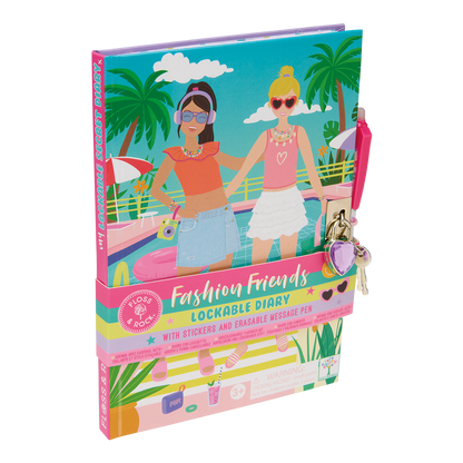 Fashion Friends Lockable Diary  ( 3 designs, 2 of each )