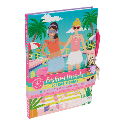 Fashion Friends Lockable Diary  ( 3 designs, 2 of each )