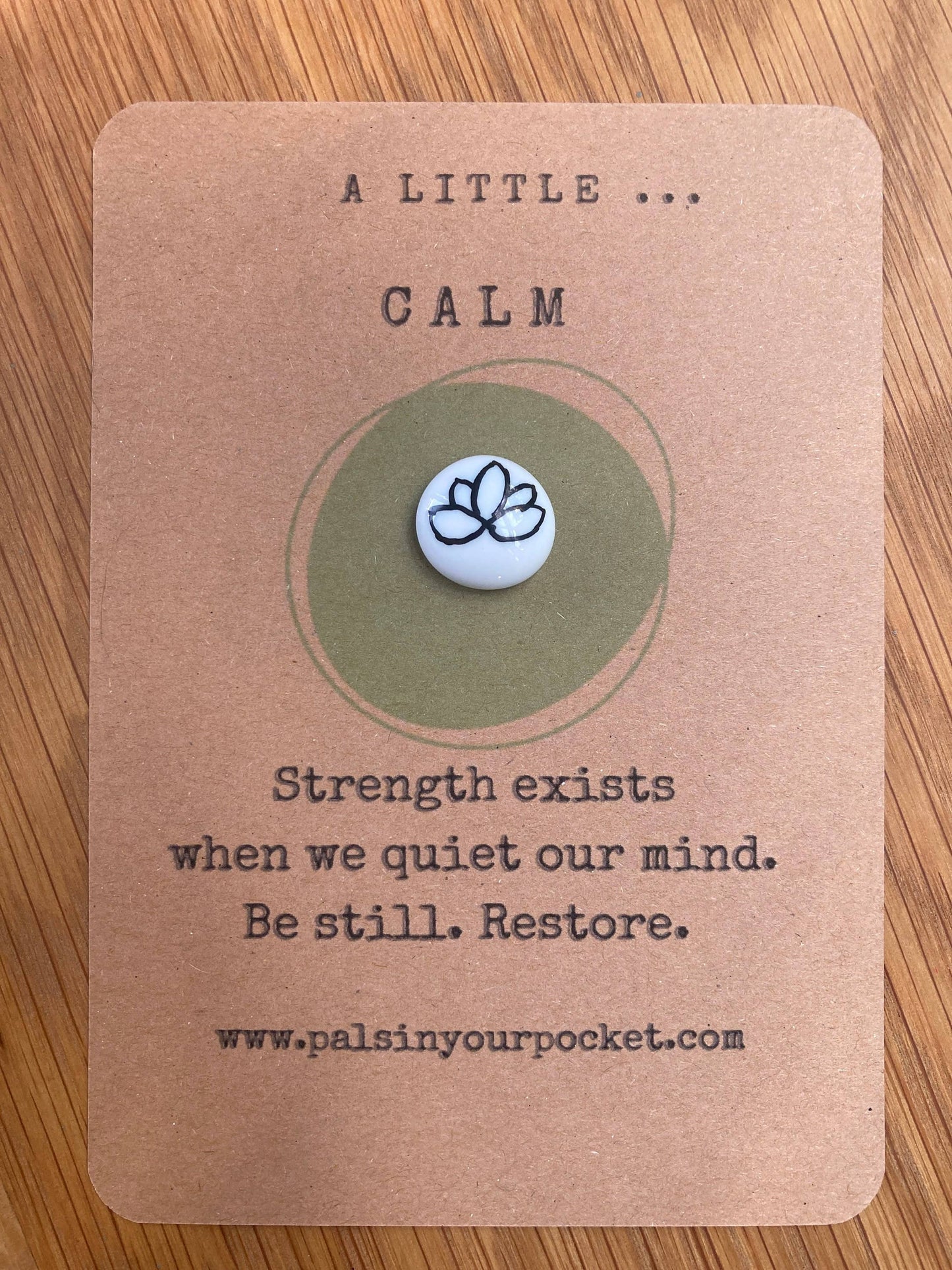 Calm Pebble Worry Stone For Anxiety Relief & Meditation