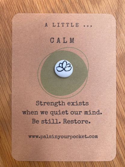 Calm Pebble Worry Stone For Anxiety Relief & Meditation