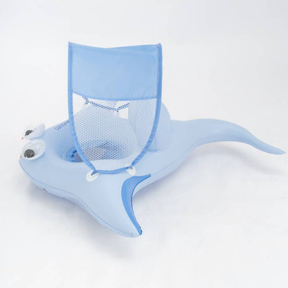 Baby float with canopy and animal design