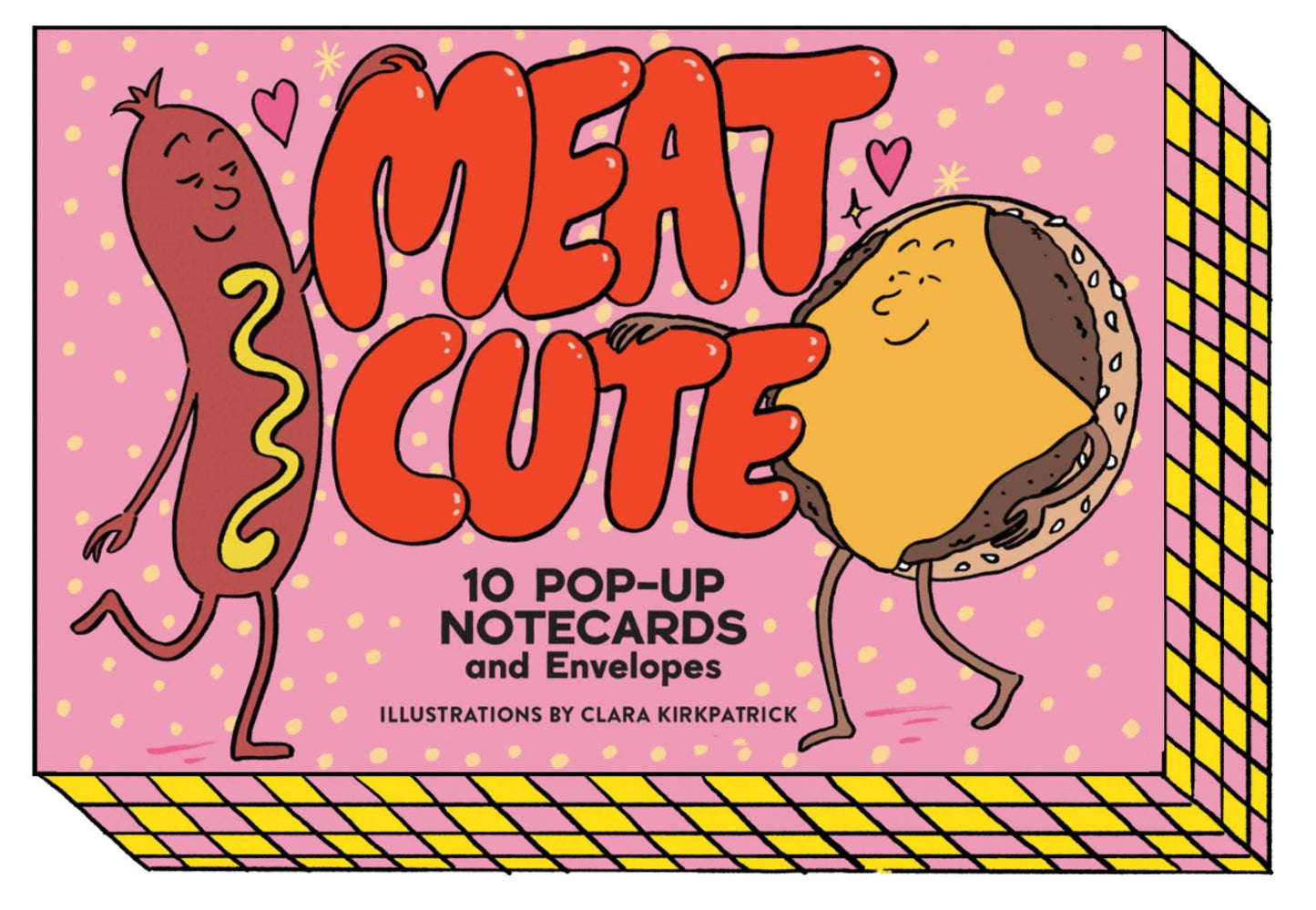 Meat Cute - 10 Pop-Up Notecards and Envelopes (Notecards/Writing Paper)