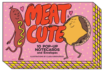 Meat Cute - 10 Pop-Up Notecards and Envelopes (Notecards/Writing Paper)