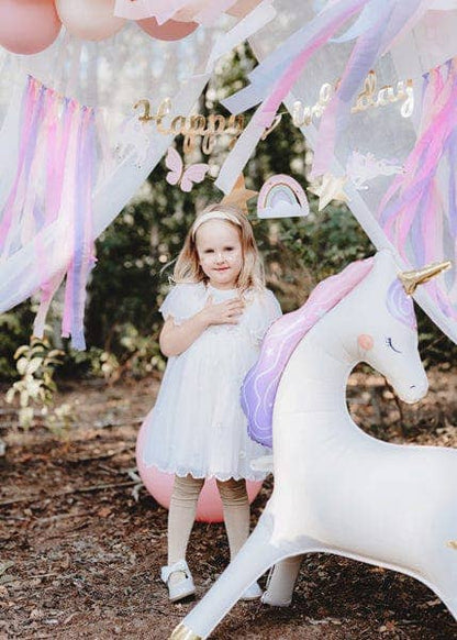 Partydeco Unicorn Standing Foil Balloon
