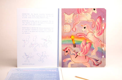 3D wooden puzzle Unicorn greeting card Unicorn