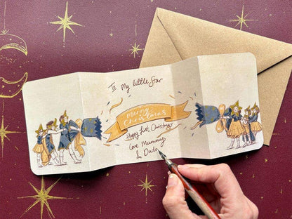 Vintage Christmas Cracker Card “The Stars”