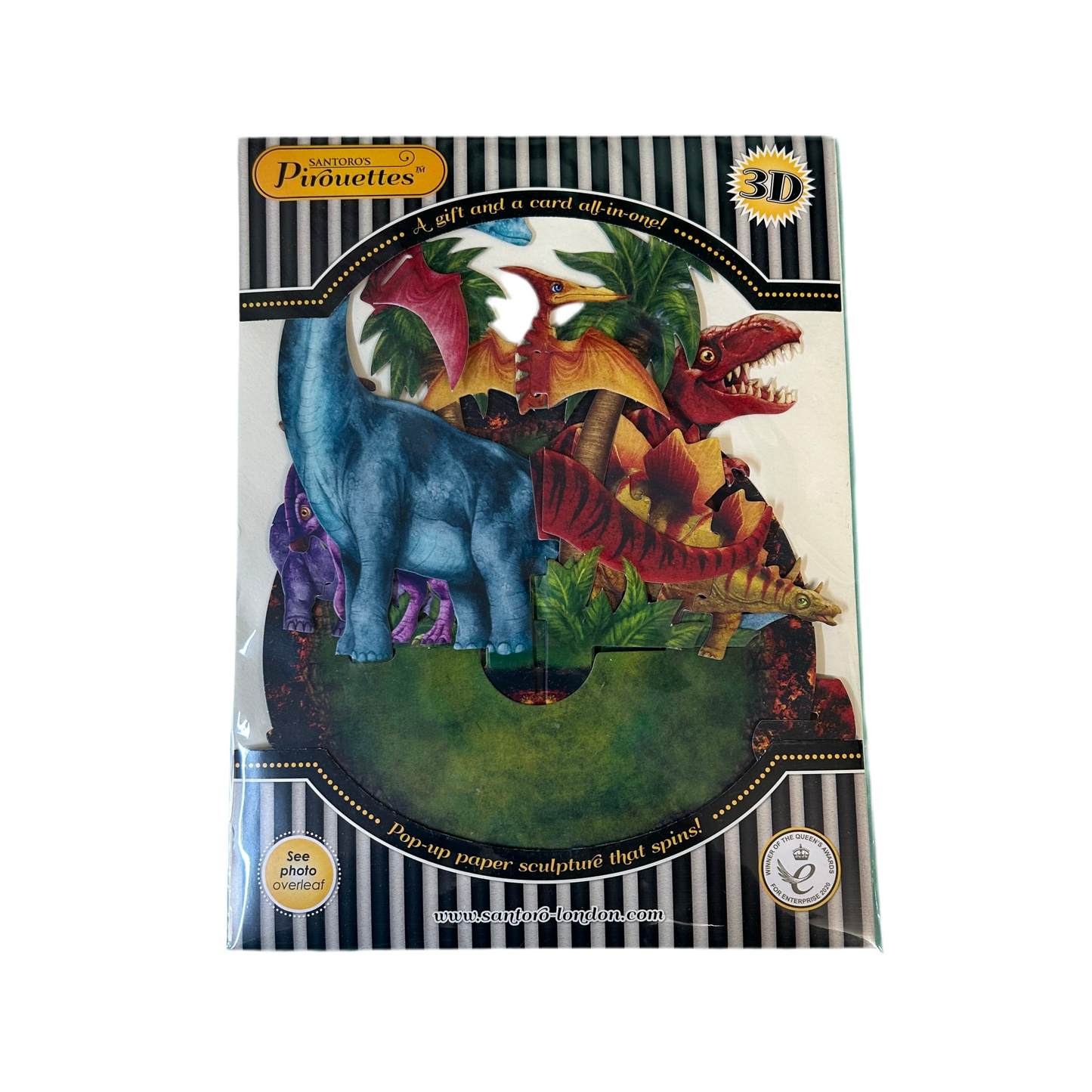 Pirouettes Jurassic dinosaurs card