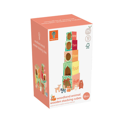 Woodland Animal Wooden Stacking Cubes