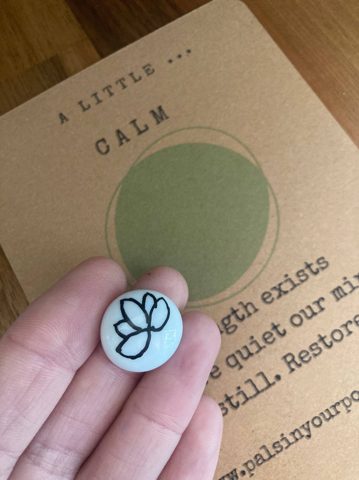 Calm Pebble Worry Stone For Anxiety Relief & Meditation