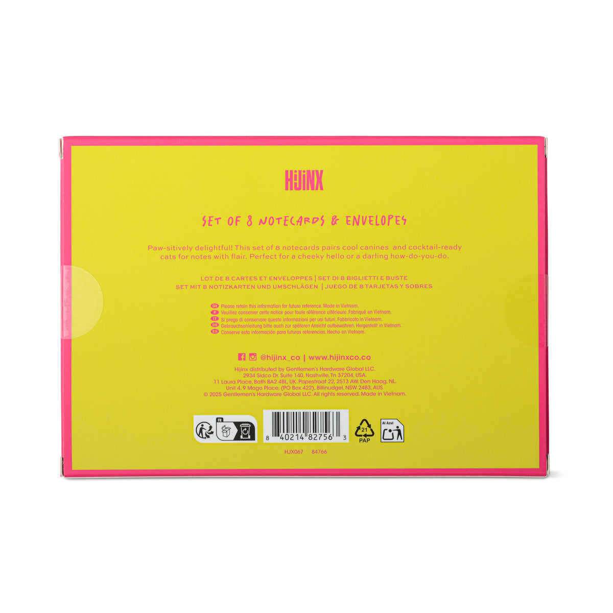 Hijinx Hello Friends Notecards (set of 8)